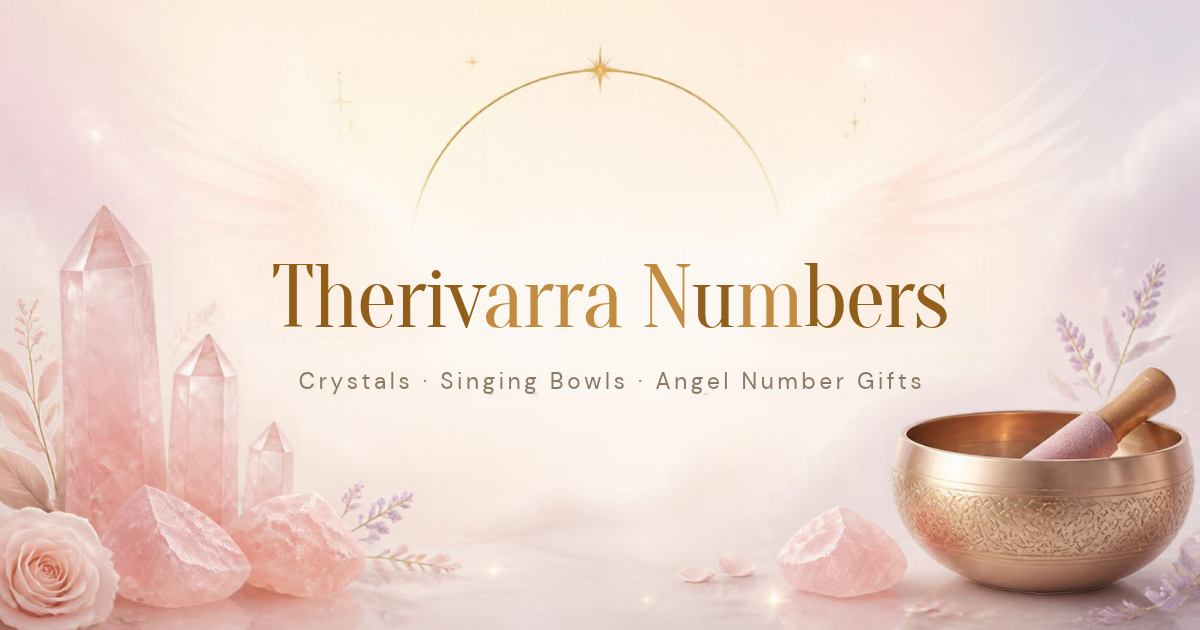 Therivarra Numbers — crystals, singing bowls and angel number gifts